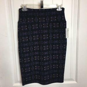 NWT LuLaRoe Cassie skirt Small black purple orange